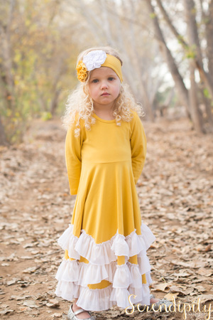 Mustard Twirl Dress